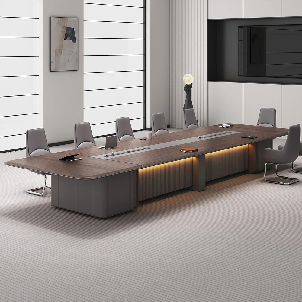 Large Conference Table Modern Simple – Light Luxury Long Desk - image 2
