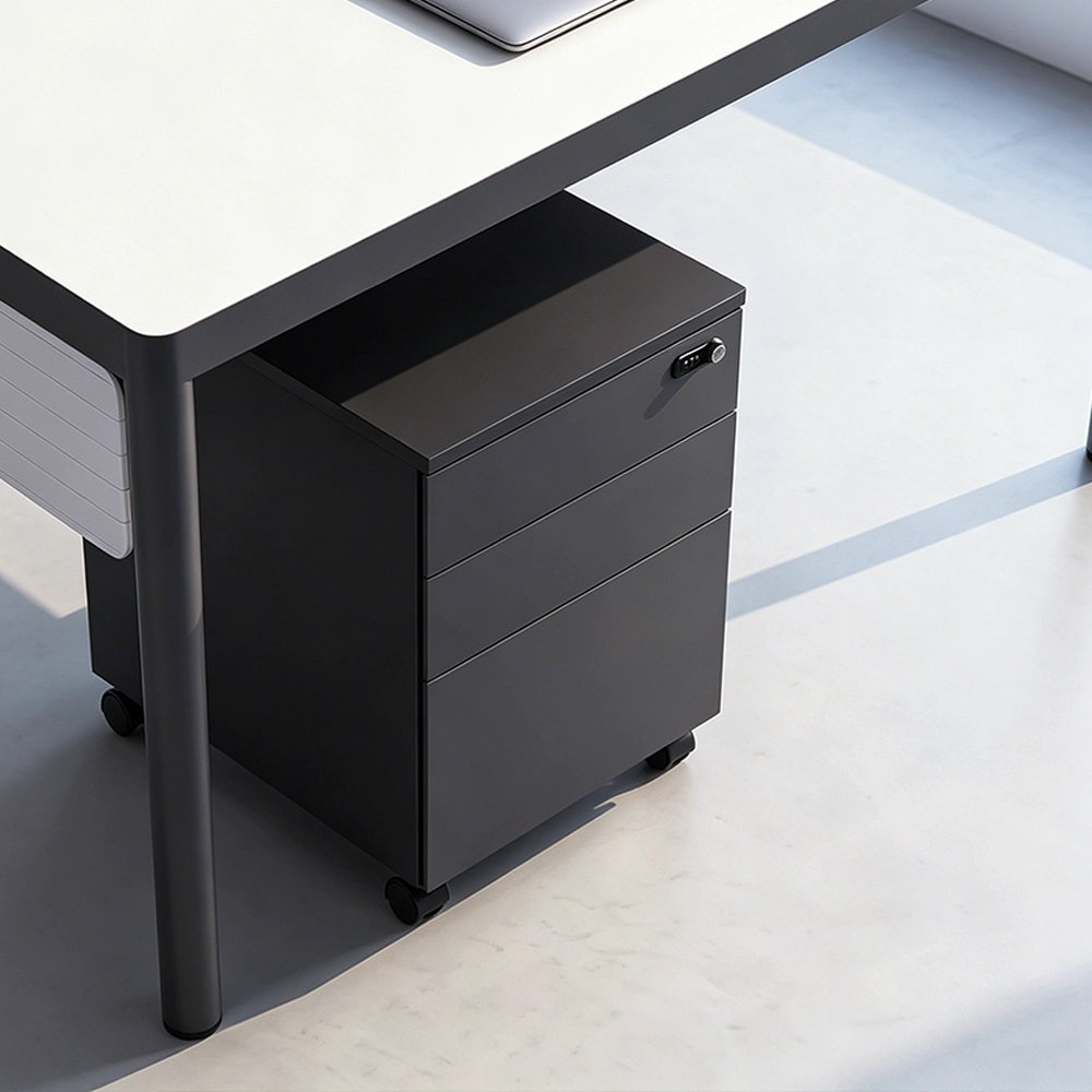 Three-Drawer Movable Storage Cabinet - image 2