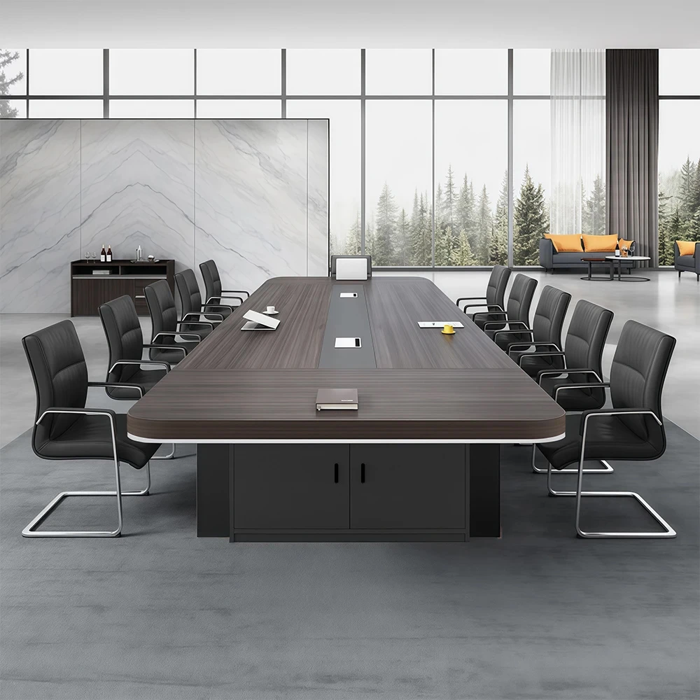 Modern Minimalist Office Desk with Multifunctional Design - image 2
