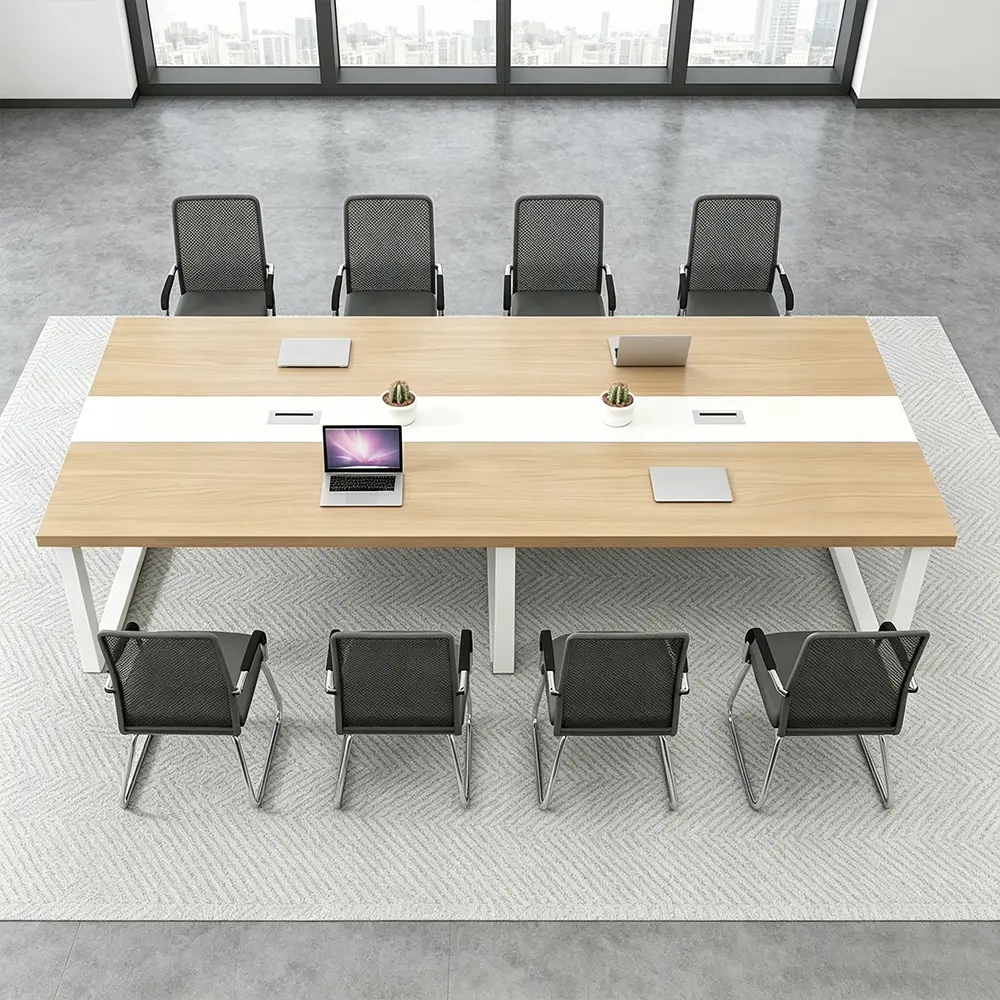 Modern Minimalist Conference Table & Meeting Room Long Table - image 2