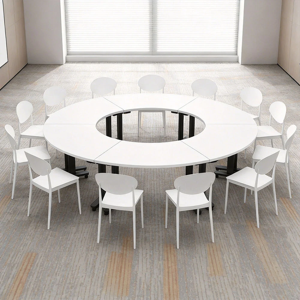 Spliceable Folding Conference Table Mobile – Portable Modular Meeting Table - image 2