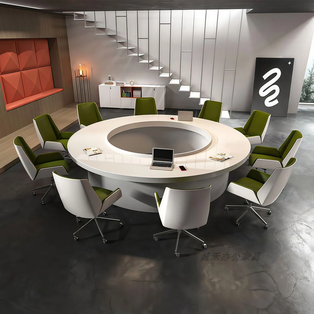 Modern Creative Round Conference Tables Circular Boardroom Solutions - image 3