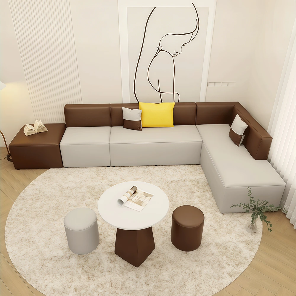DIY Minimalist Modern Sofa Creative Spliced Modular Couch - image 3
