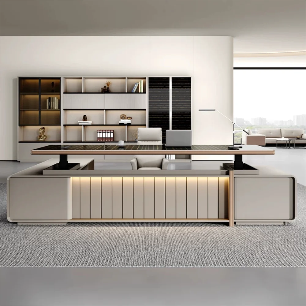 Electric Height Adjustable Executive Desk - image 2