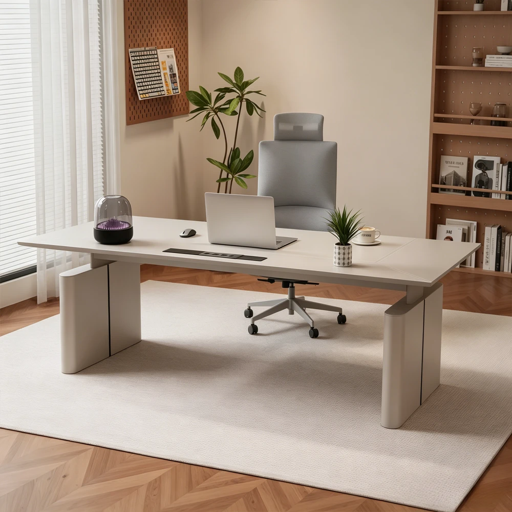 Light Luxury Electric Standing Desk – Premium Height Adjustable Office Desk - image 3
