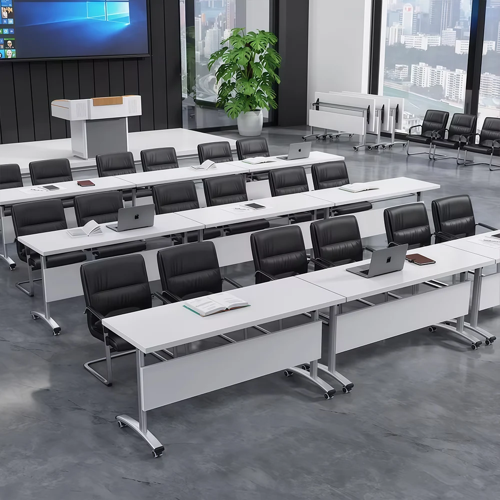 Folding Training Table on Wheels – Mobile Conference Table for Office Meetings - image 3