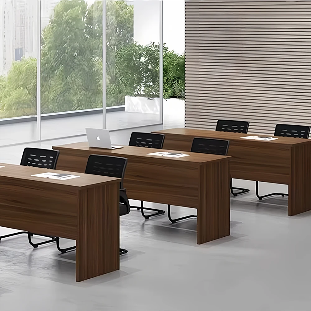 Minimalist Long Conference Table  Simple Rectangular Bar Table for Meetings - image 2