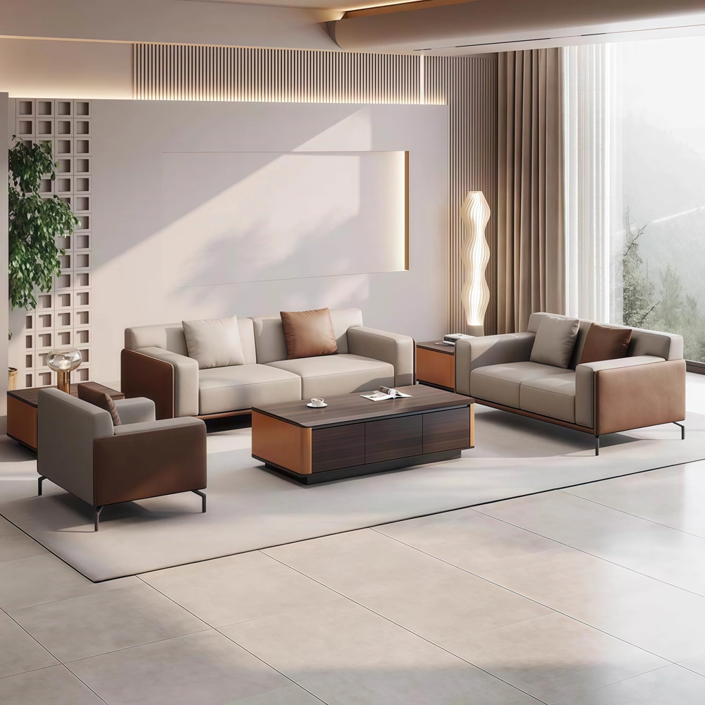 Minimalist-Style Comfortable  Business Sofa - image 2