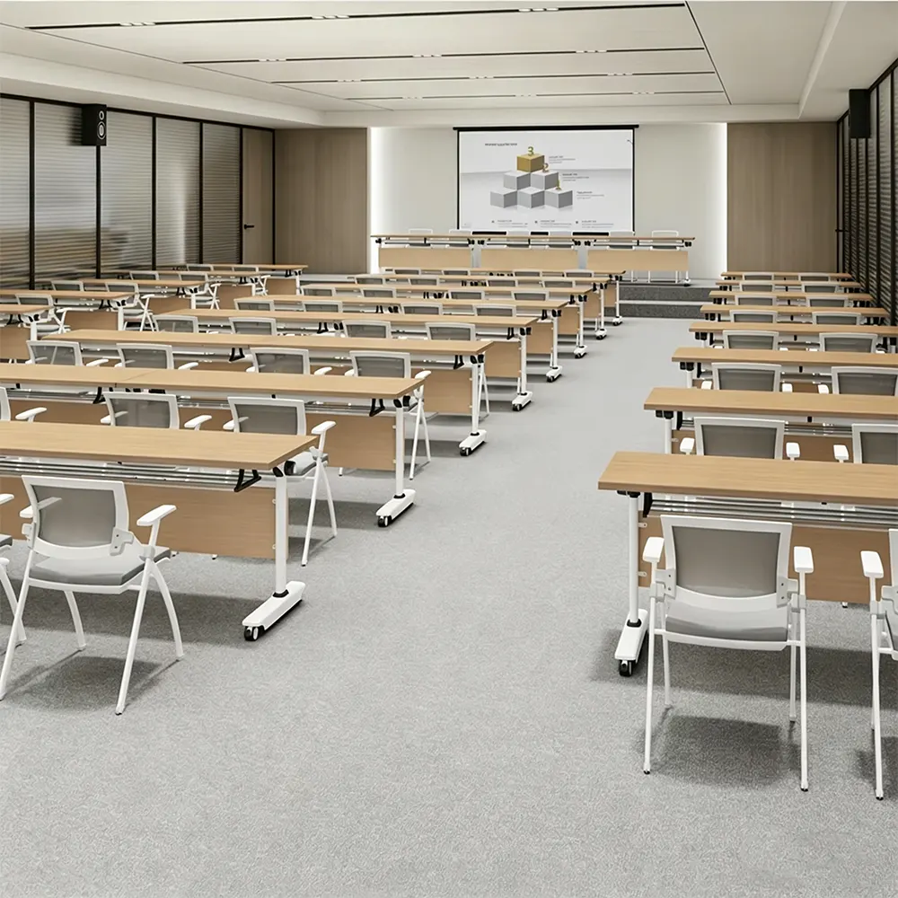 Foldable Mobile Training Table for Conference Rooms – Portable Meeting Desk - image 2