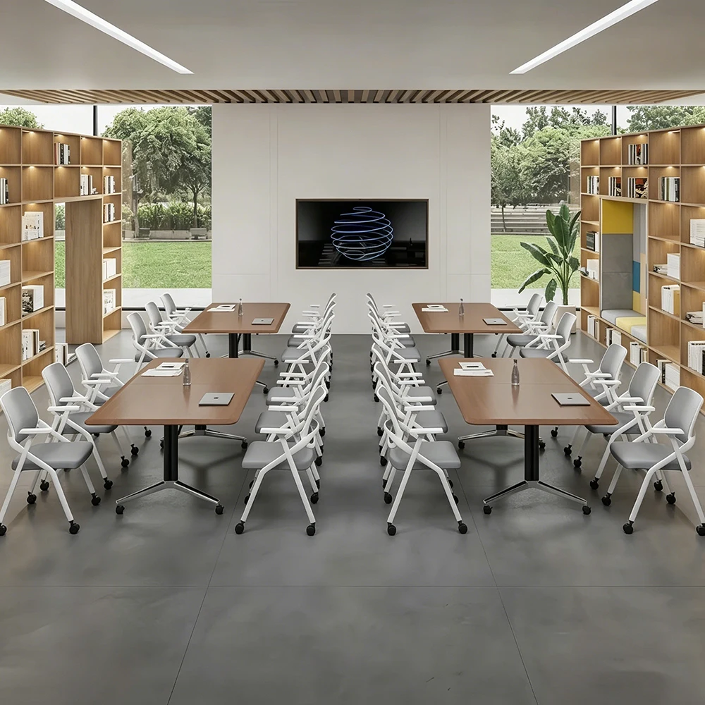 New Craft Folding Conference Table – Modular Mobile Combo Long Tables for Meetings - image 3