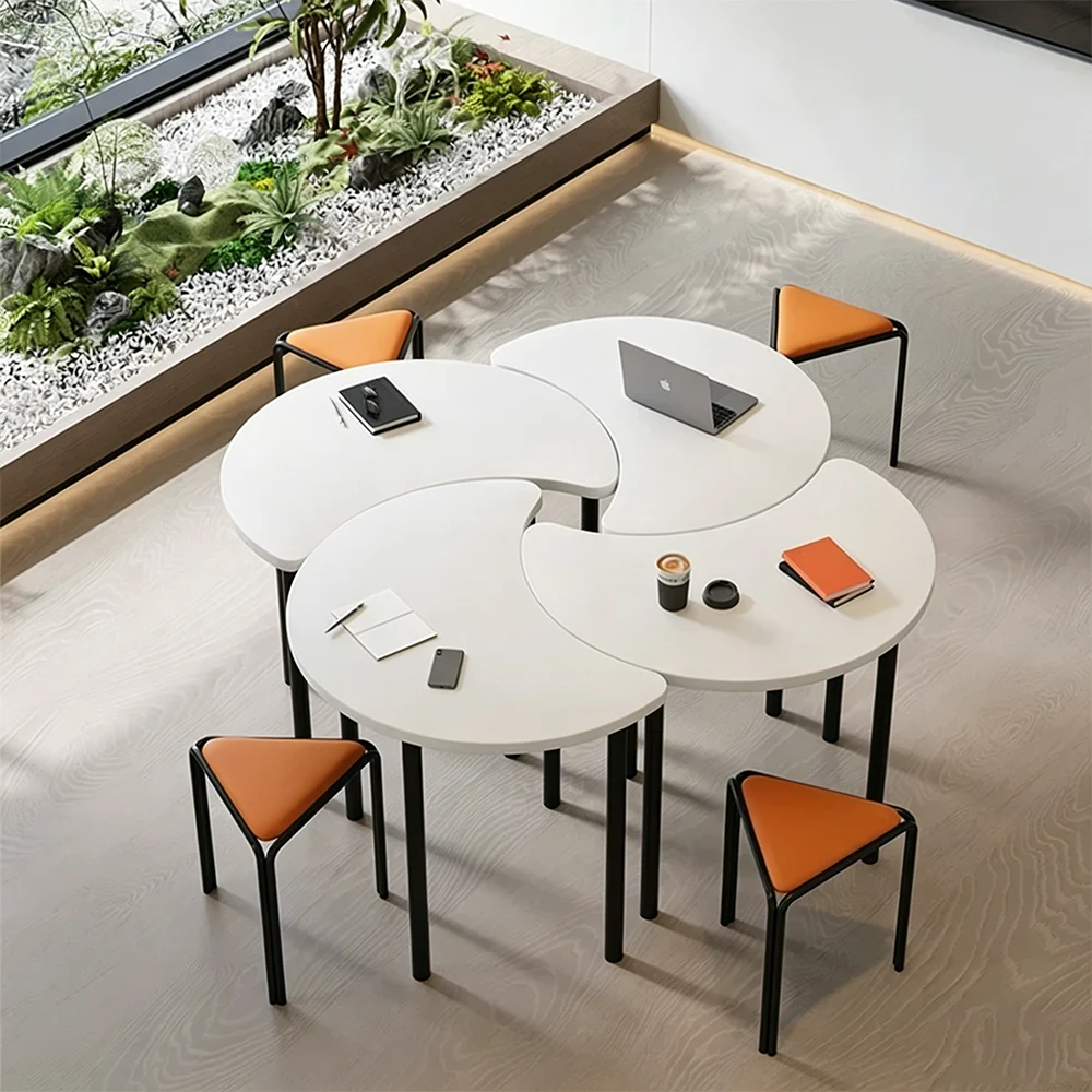 Polygonal Splicing Long Conference Table – Custom Irregular Meeting Desk - image 6