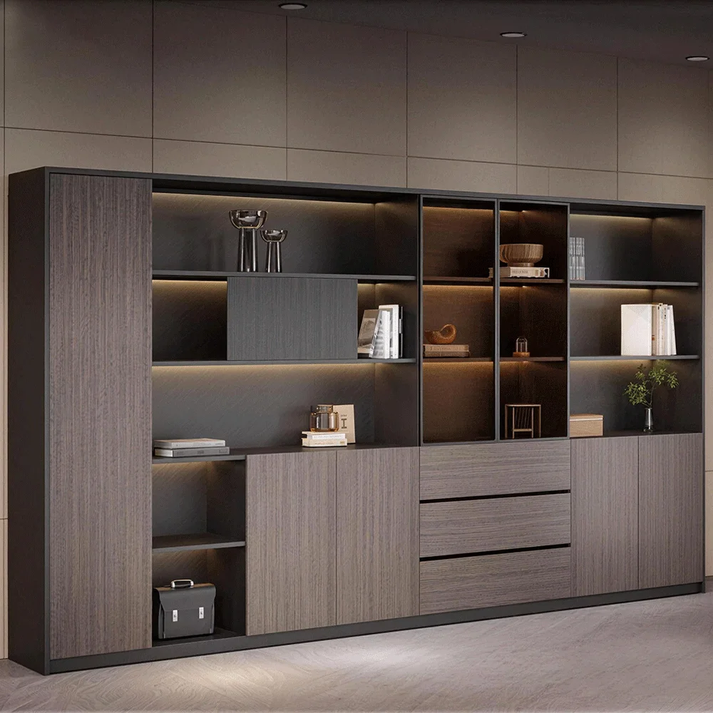 Modern Classic Wood Office Cabinet  – Floor Standing - image 2
