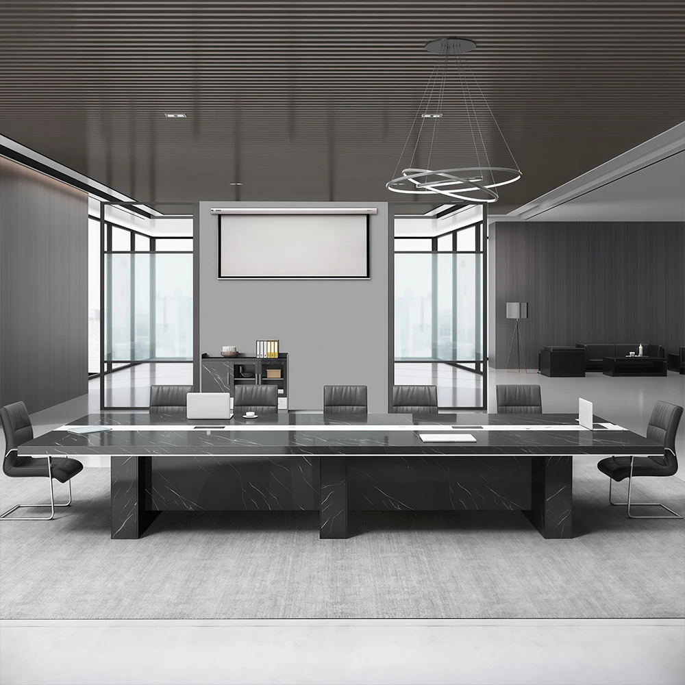 Modern Large Conference Table – Heavy Duty Thickened Meeting Desk - image 3