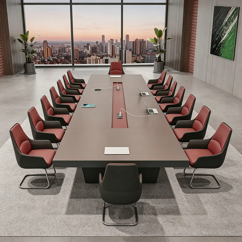 Luxury Large Conference Table for Office – Heavy-Duty Executive Meeting Desk - image 3