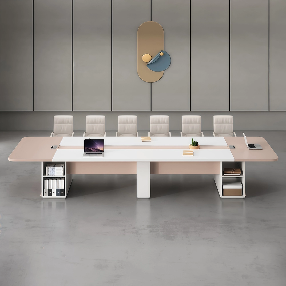 Contemporary Long Conference Table – Large Boardroom Furniture for Business - image 3
