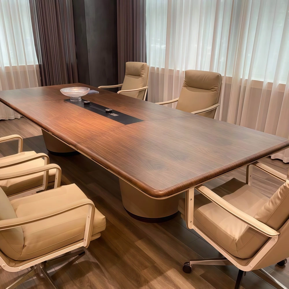Light Luxury Conference Table – Large Executive Meeting Desk - image 3