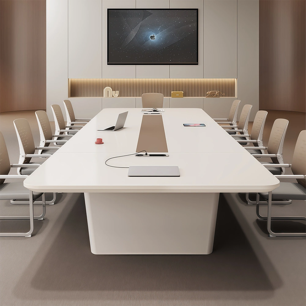 Luxury Piano Lacquer Meeting Table – Simple Modern Look - image 3