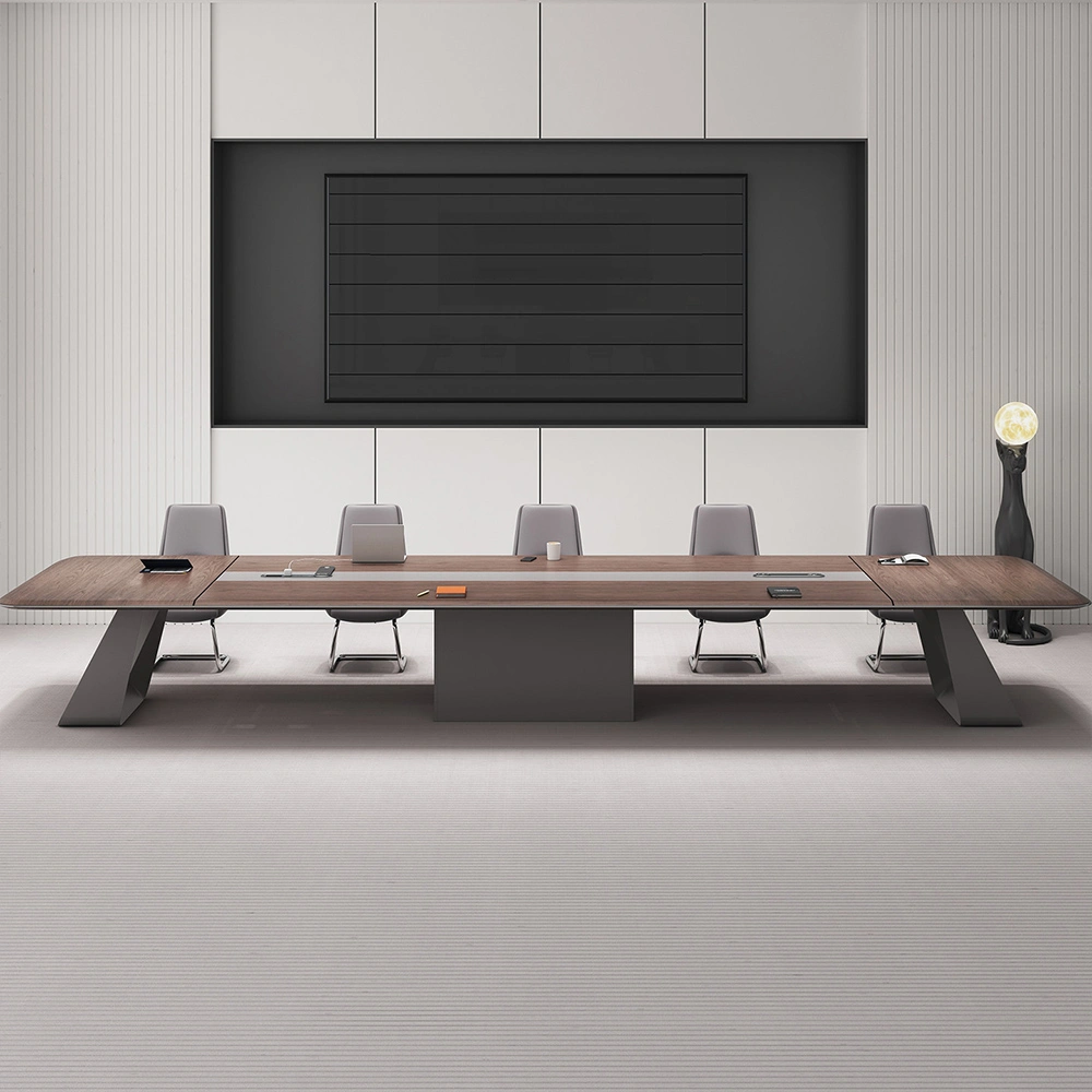 Large Simple Modern Conference Table – Long Desk for Office Meetings - image 3