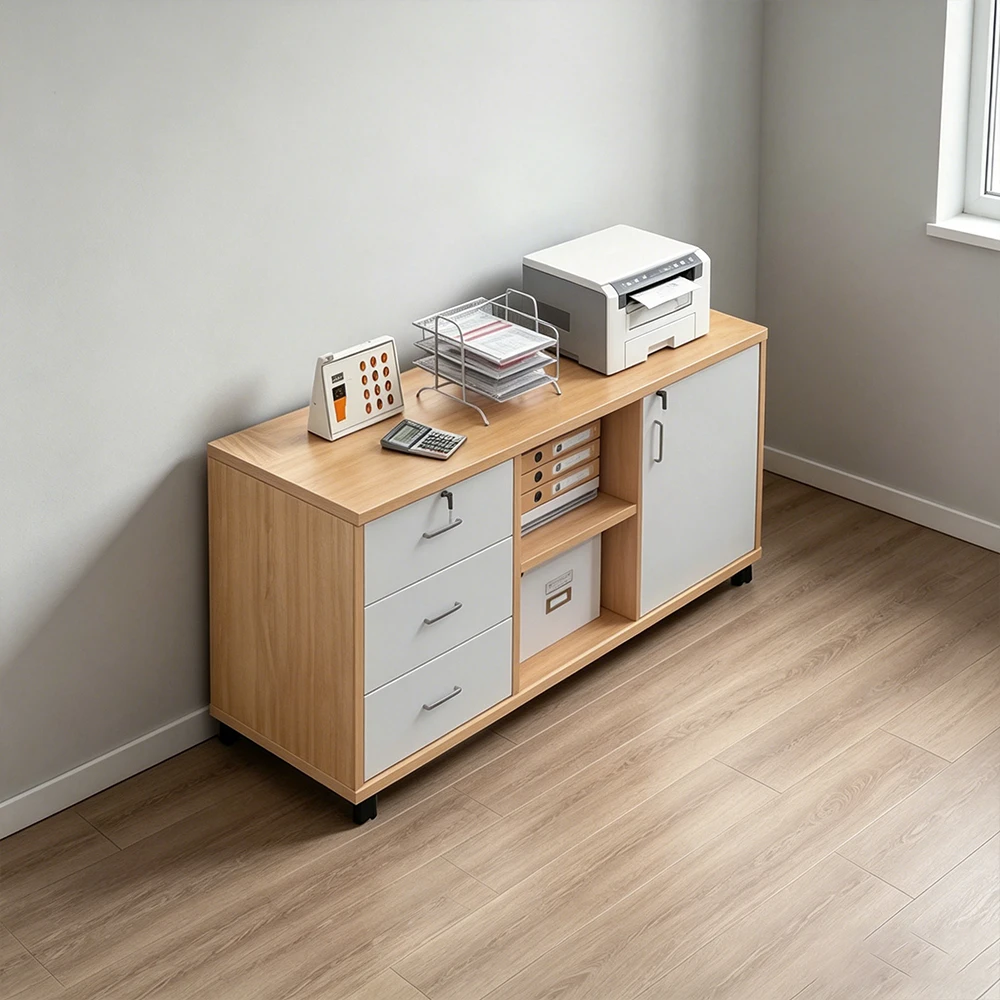 Mobile Lockable Low Office Cabinet - image 3