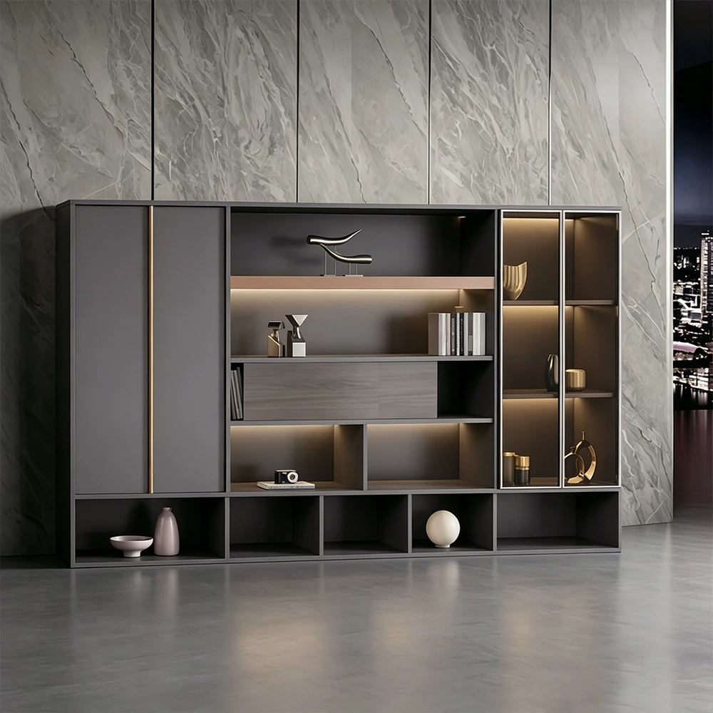 Lockable Wooden Office Storage Cabinet - image 3