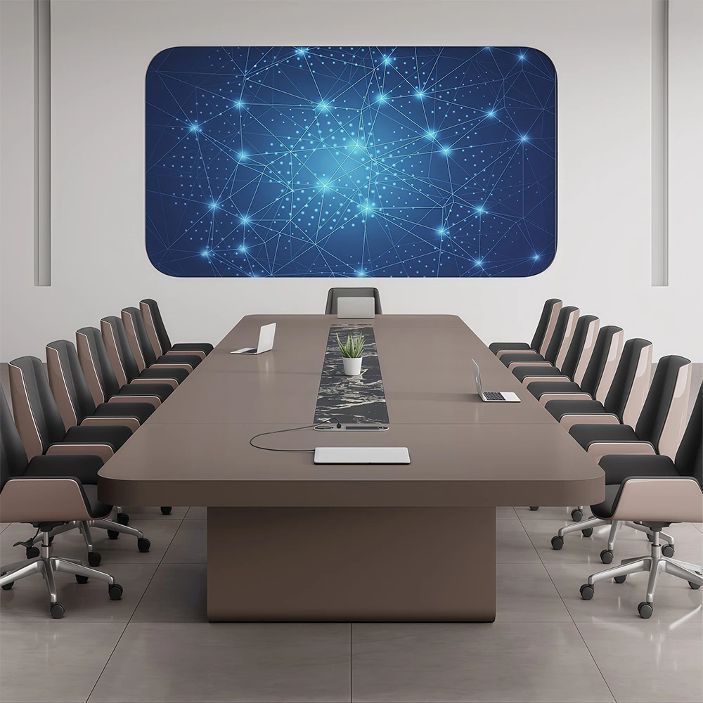 Luxury Piano Gloss Finish Conference Table – Large Modern Rectangle Boardroom Table - image 3