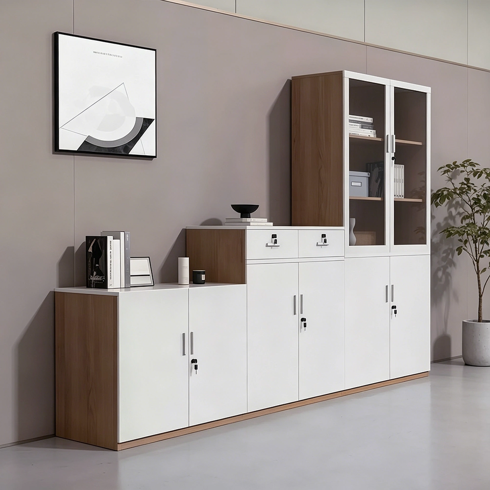 Office File Cabinet Wooden Low - High - image 2