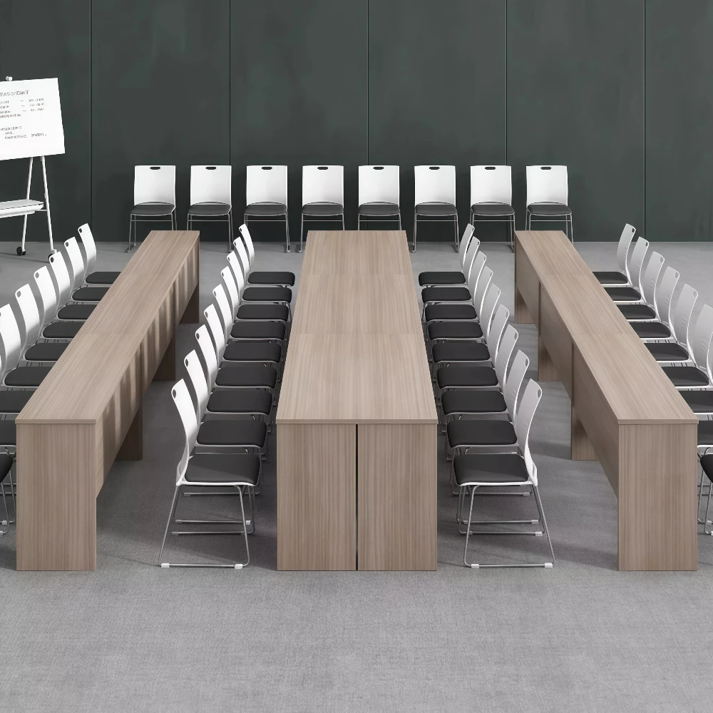 Modern Rectangular Conference Table  Simple Design for Seminars and Meetings - image 3