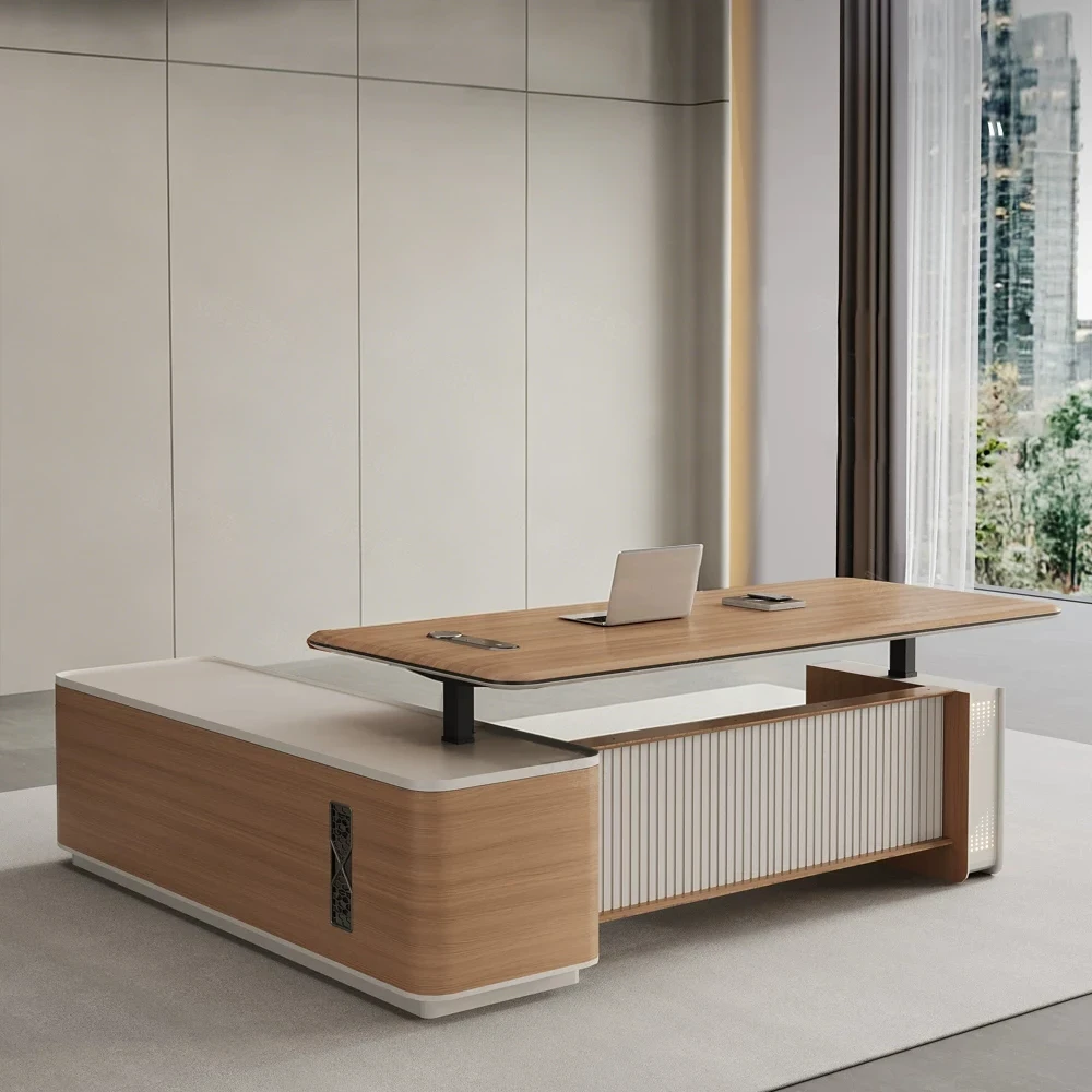 Modern Electric Height Adjustable Executive Office Desk - image 3