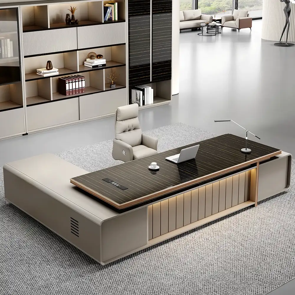 Electric Height Adjustable Executive Desk - image 3