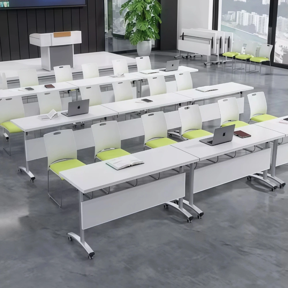 Folding Training Table on Wheels – Mobile Conference Table for Office Meetings - image 2