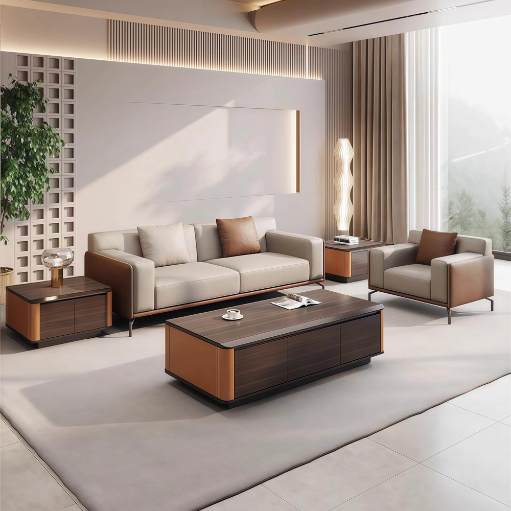 Minimalist-Style Comfortable  Business Sofa - image 3