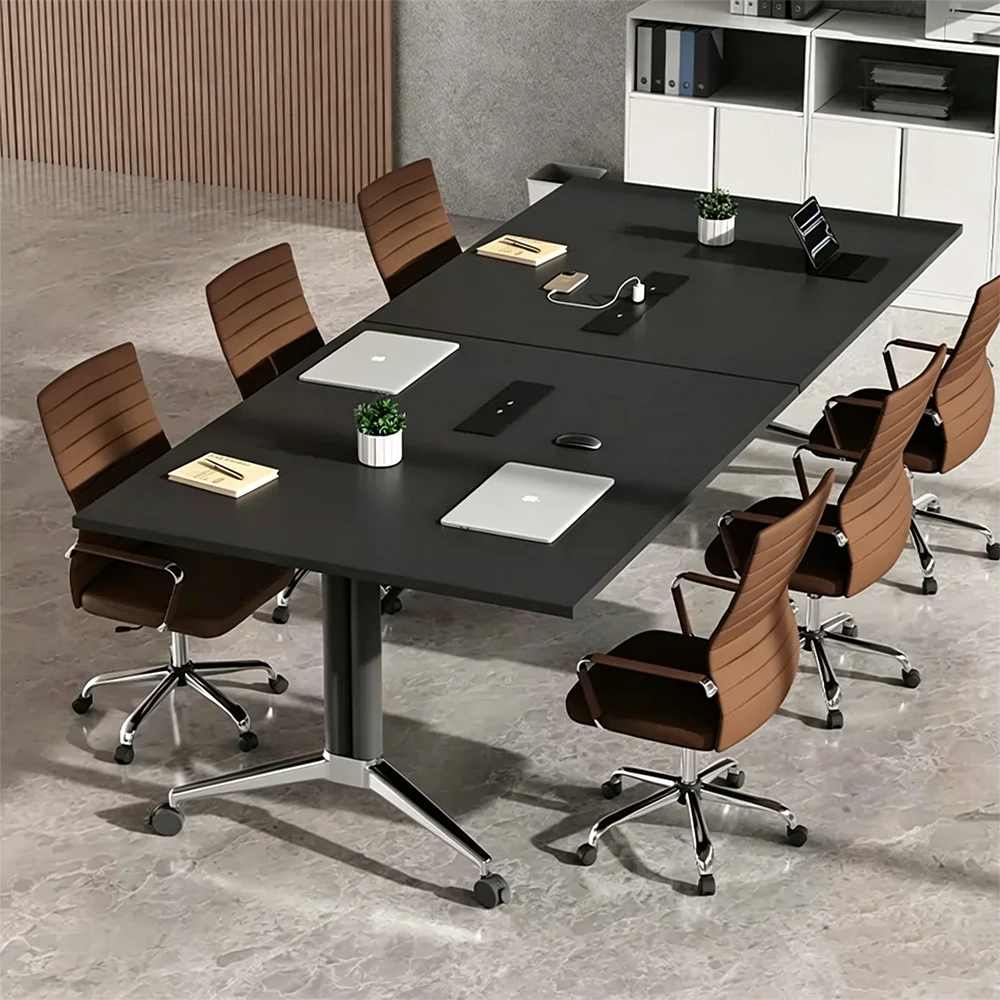 Mobile Folding Meeting Table – Spliceable Long Desk for Flexible Workspaces - image 5