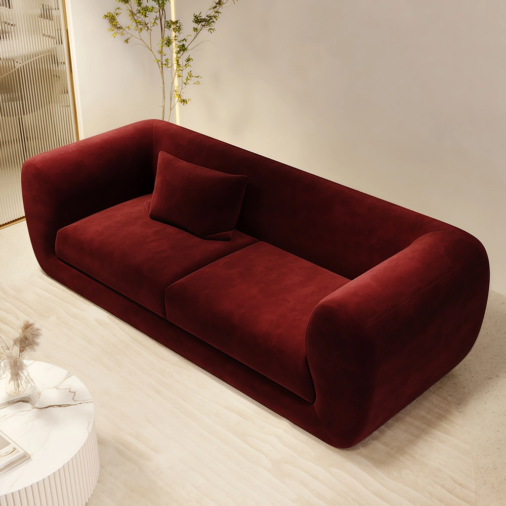 Modern Style Red Vertical Sofa - image 3