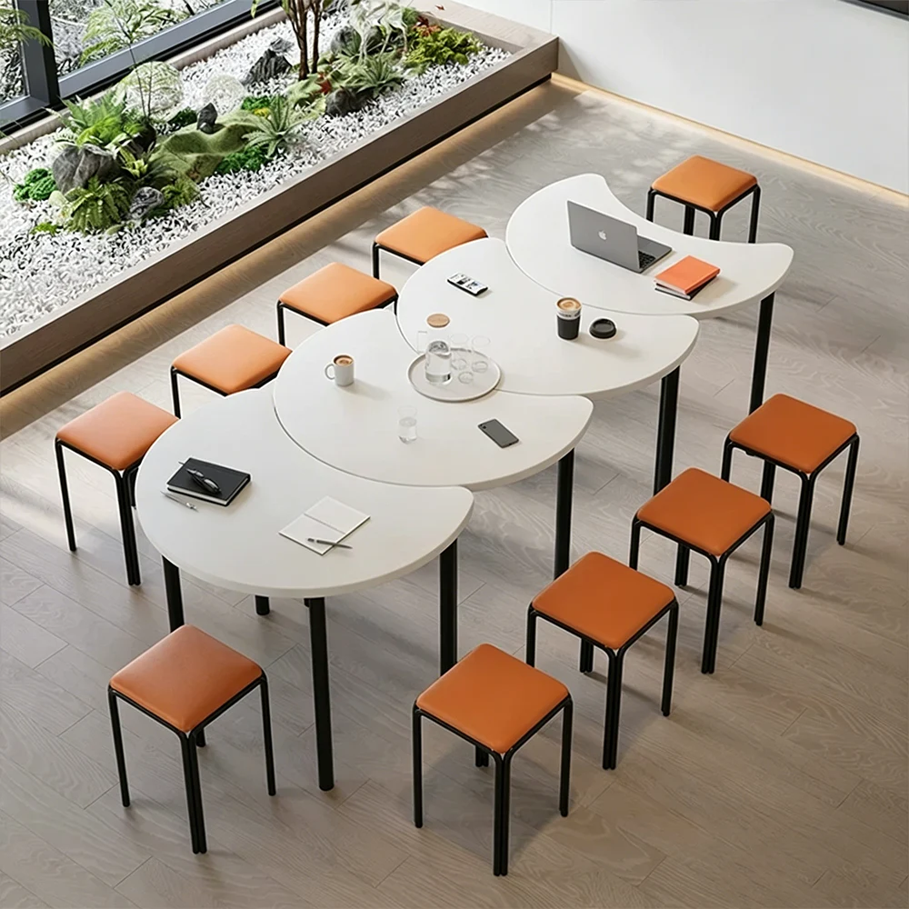 Polygonal Splicing Long Conference Table – Custom Irregular Meeting Desk - image 7