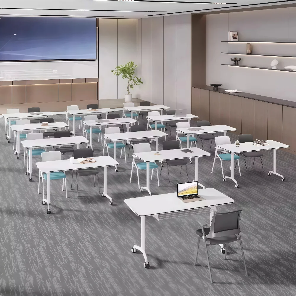 Foldable Meeting Table Training Desk – Portable Modular Joining Office Furniture - image 3
