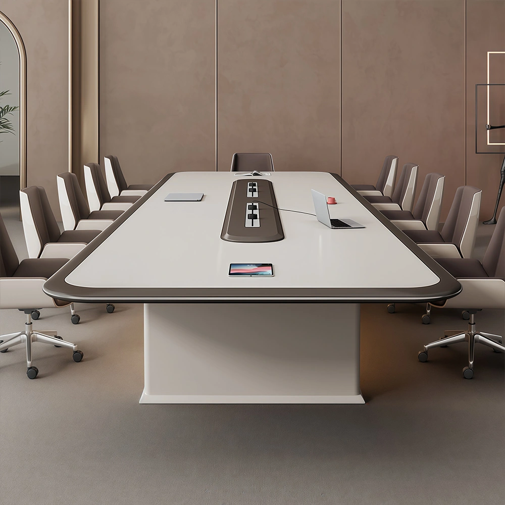 Light Luxury Spray Paint Conference Table – Sleek Modern Design - image 3