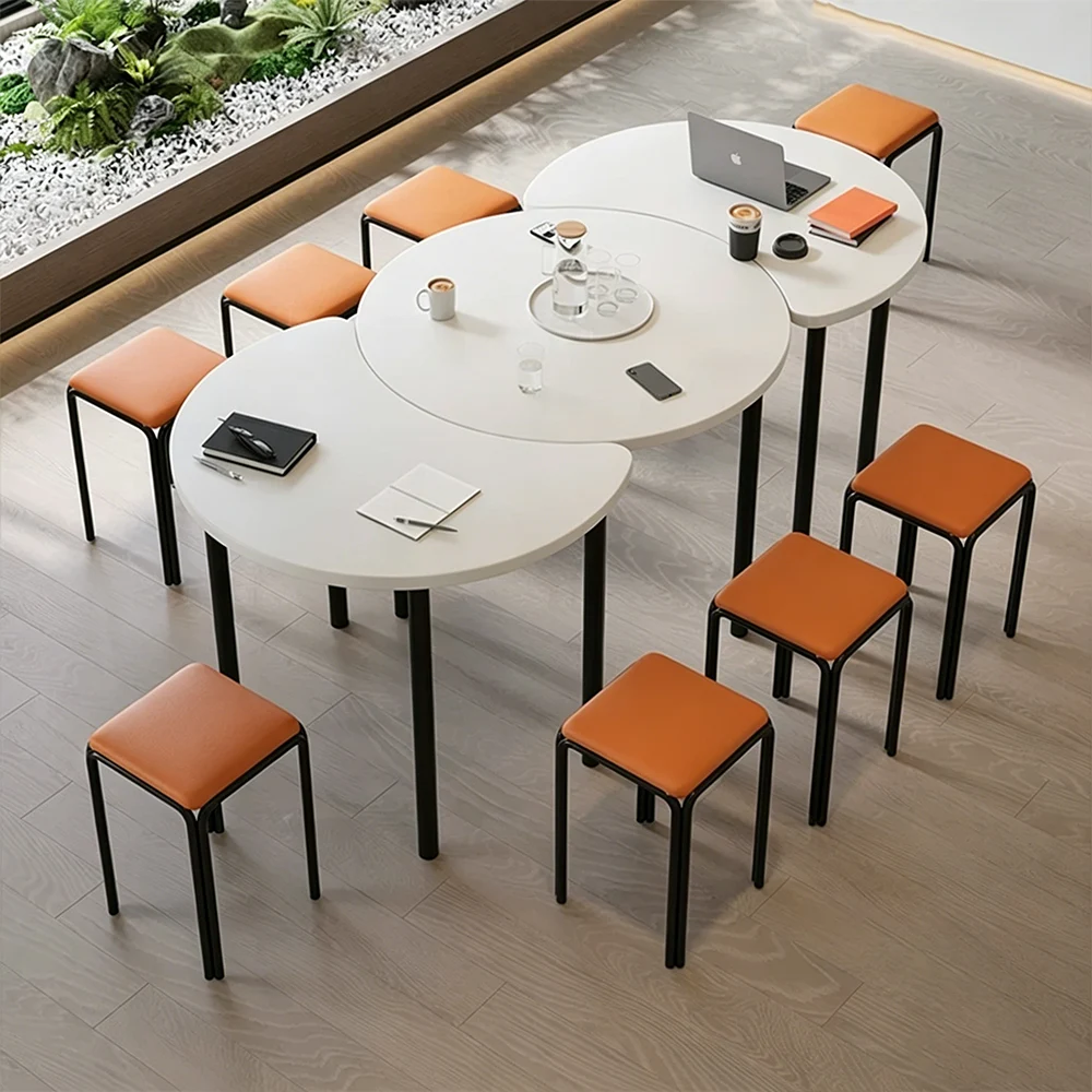 Polygonal Splicing Long Conference Table – Custom Irregular Meeting Desk - image 8