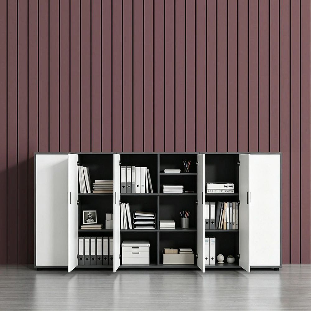 Minimalist Office Credenza - Room Divider File Storage - image 2