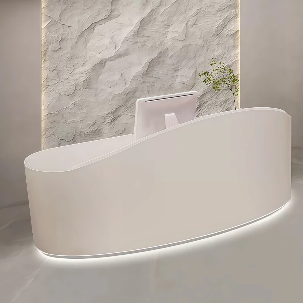 Simple Arc Front Desk for Salon & Clothing Store - image 2