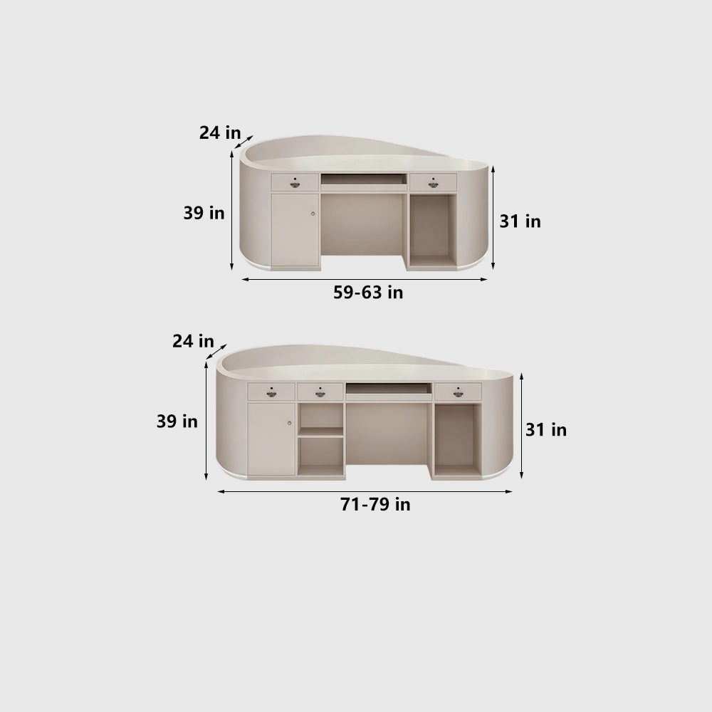 Simple Arc Front Desk for Salon & Clothing Store - image 7