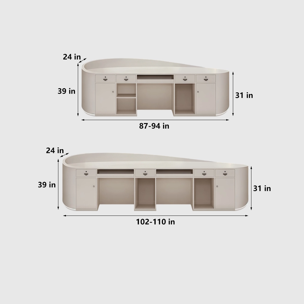 Simple Arc Front Desk for Salon & Clothing Store - image 8