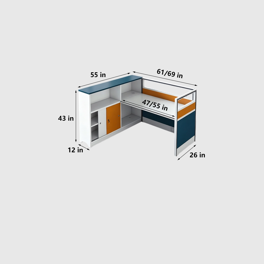 Simple Employee Workstation Desk for Office Use - image 6
