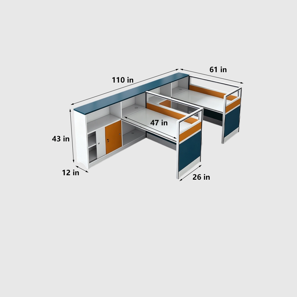 Simple Employee Workstation Desk for Office Use - image 7