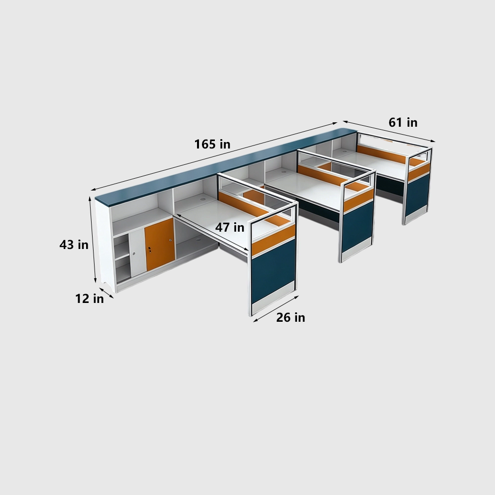 Simple Employee Workstation Desk for Office Use - image 9