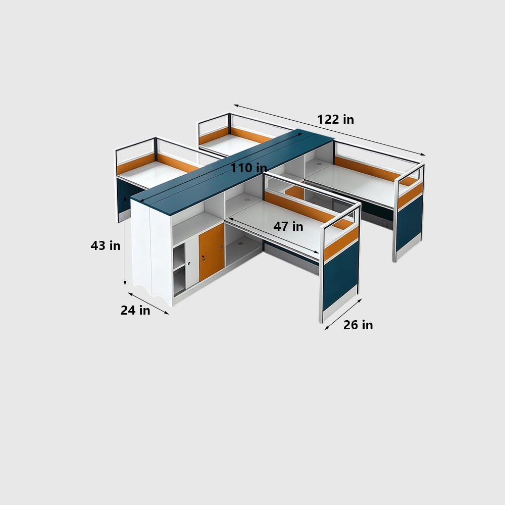Simple Employee Workstation Desk for Office Use - image 11