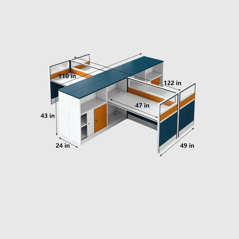 Simple Employee Workstation Desk for Office Use - image 12