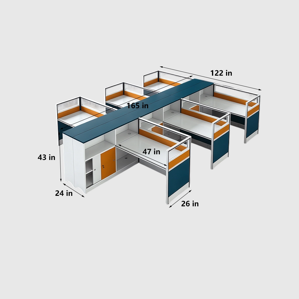 Simple Employee Workstation Desk for Office Use - image 13