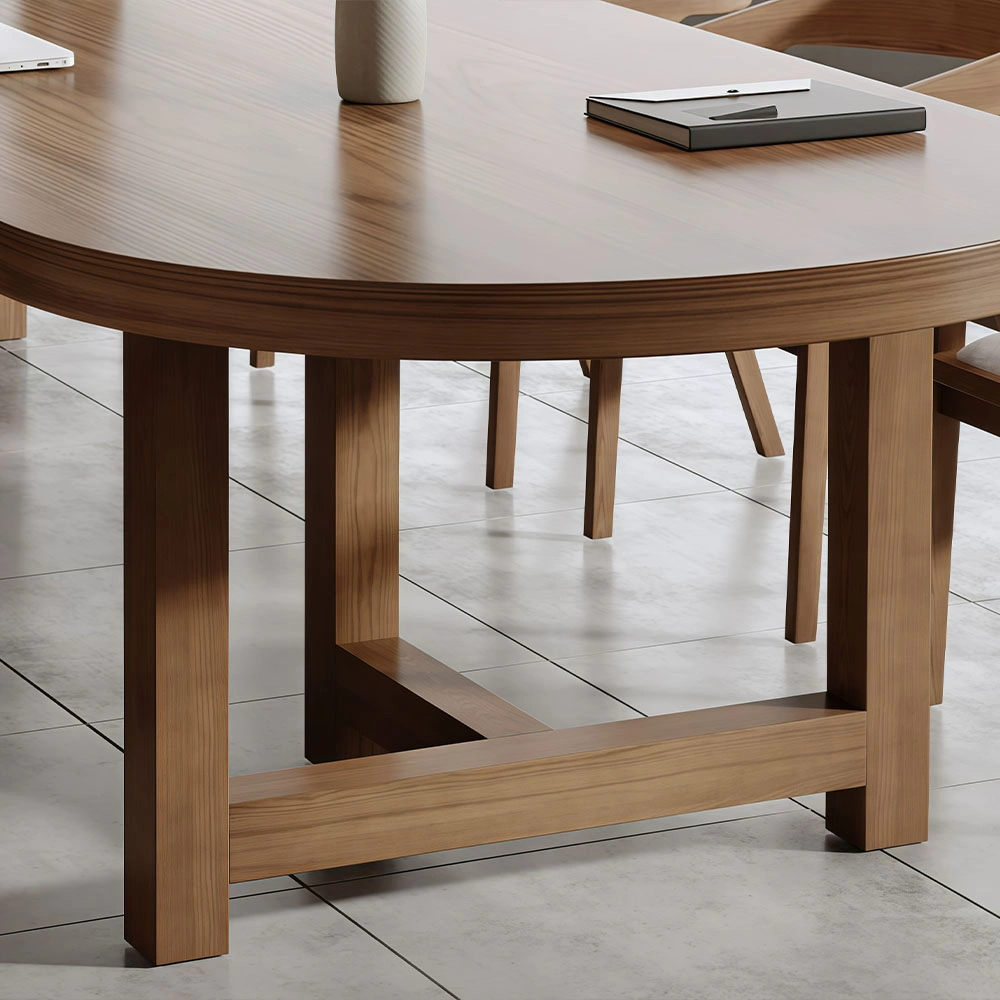 Solid Wood Conference Table Long Desk - image 5