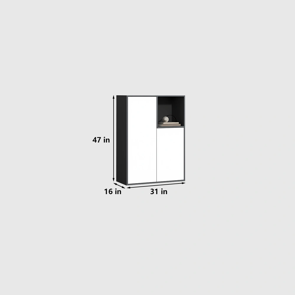 Minimalist Office Credenza - Room Divider File Storage - image 6