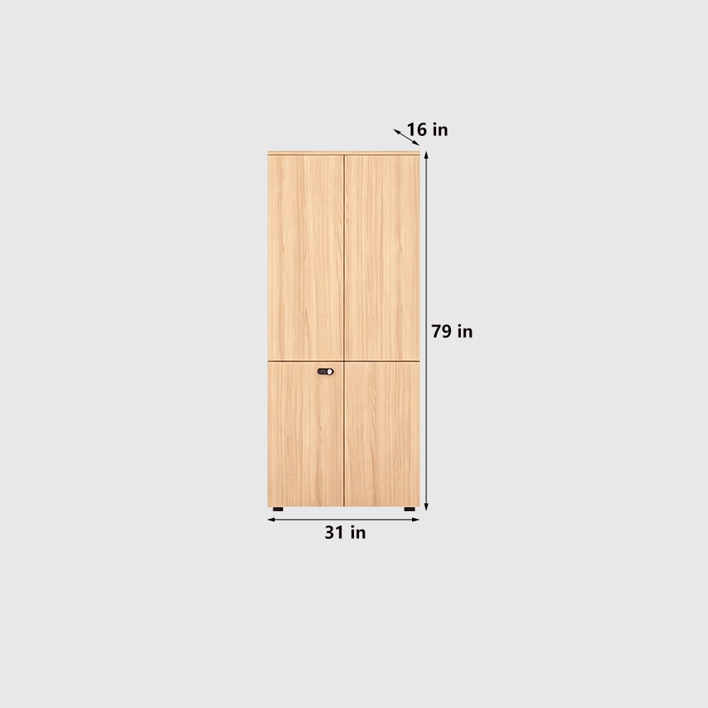 Locking Office Filing Cabinet with Bookshelf Design - image 6